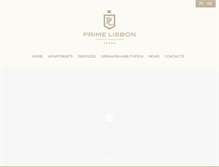 Tablet Screenshot of primelisbon.com